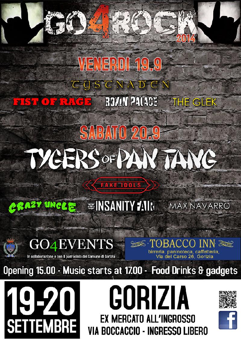 GO4ROCK FESTIVAL: In arrivo la seconda edizione con Tygers of Pan Tang Headliner