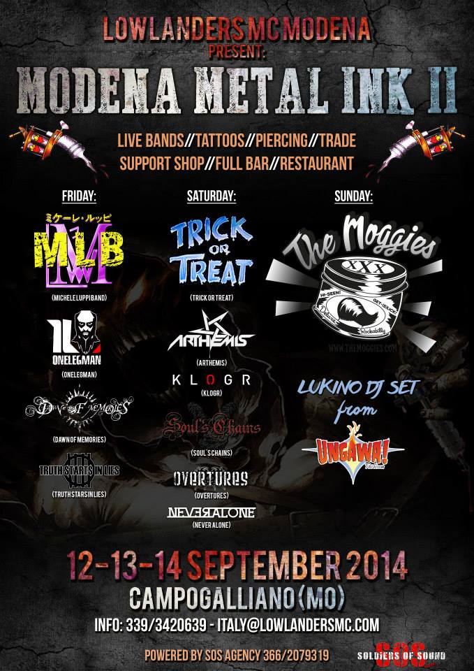 MODENA METAL INK II: a settembre la seconda edizione del festival modenese