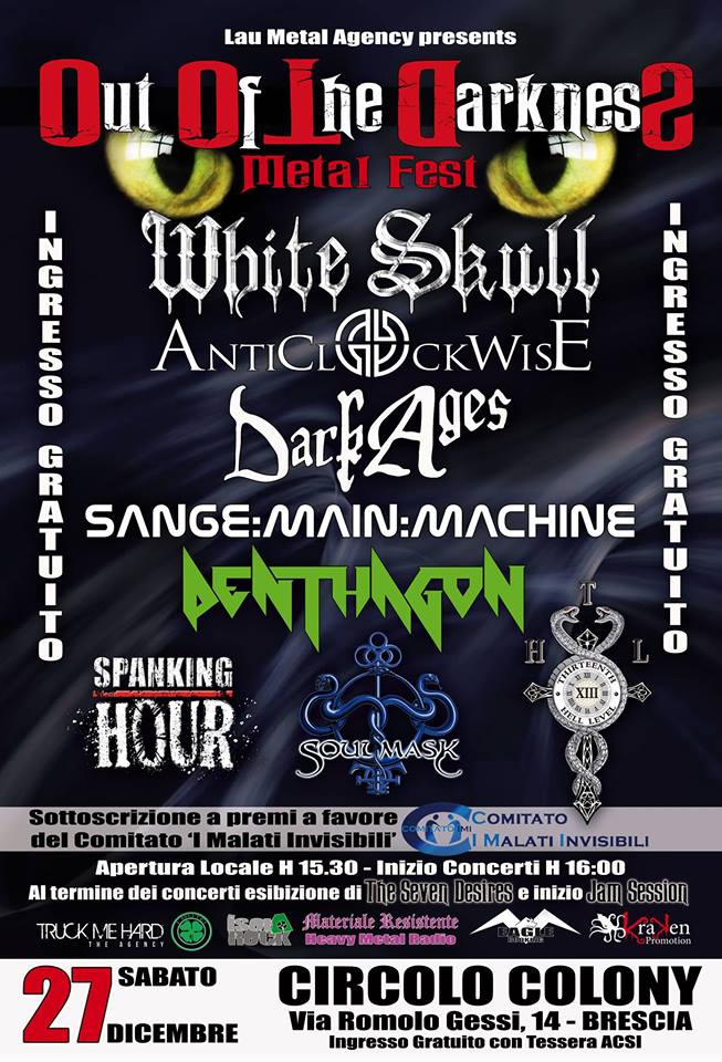 OUT OF THE DARKNESS METAL FEST: i dettagli del fest