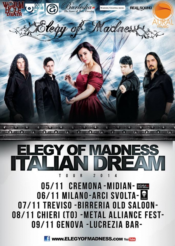 ELEGY OF MADNESS: annunciano il tour italiano
