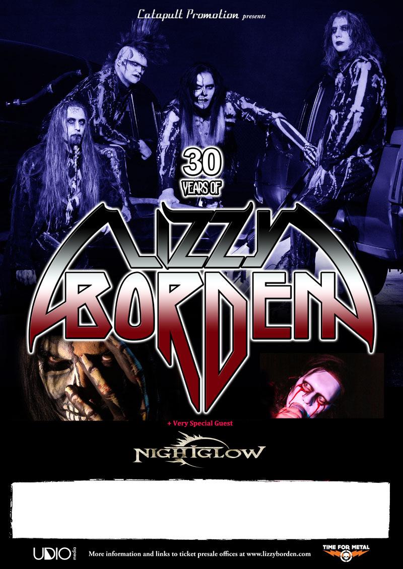 NIGHTGLOW: le date di spalla ai LIZZY BORDEN