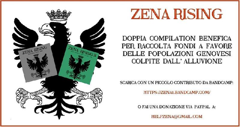 ZENA RISING: doppia compilation a favore degli alluvionati del genovese
