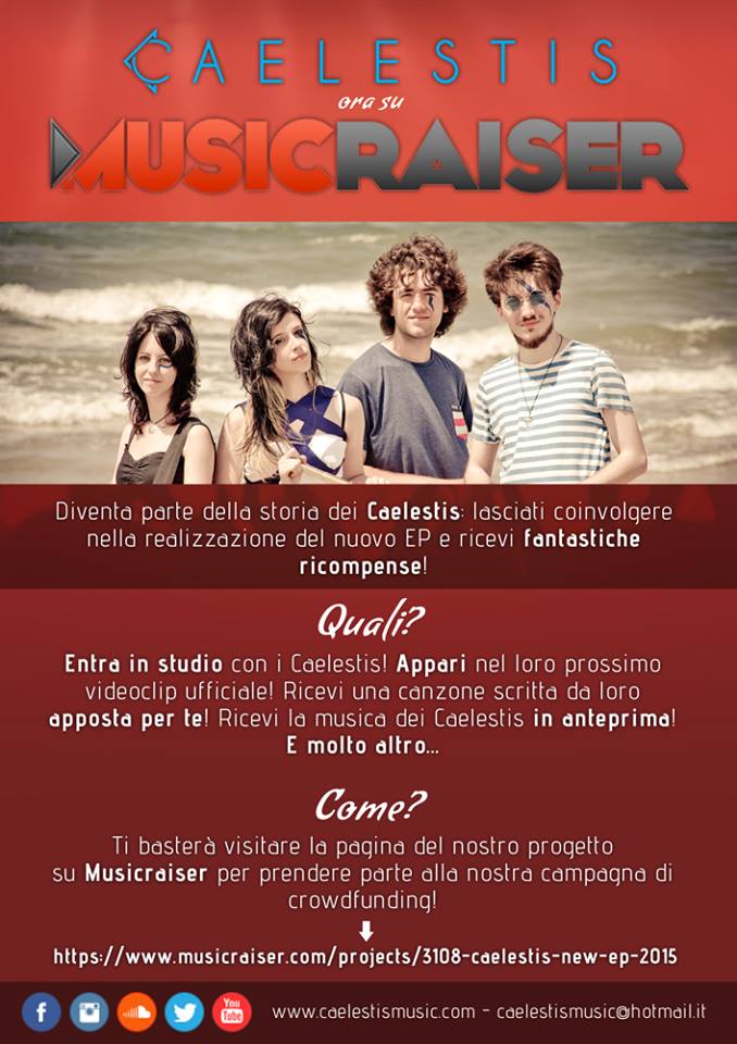 CAELESTIS: si affidano a Music Raiser per la realizzazione del prossimo EP