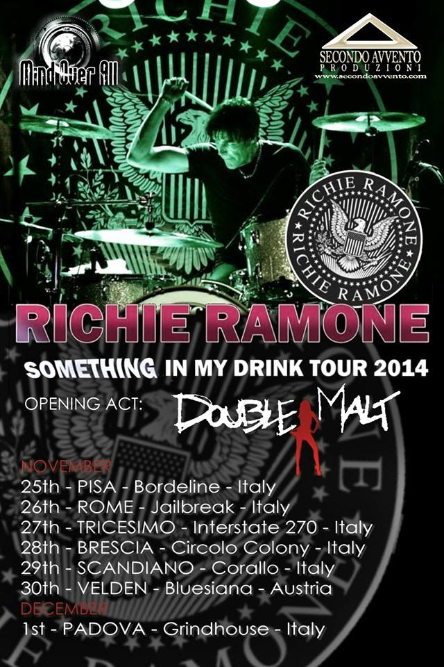 DOUBLE MALT: le date di supporto al tour italiano di RICHIE RAMONE