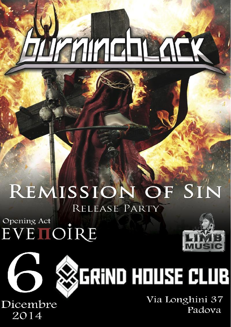 BURNING BLACK: il release party di "Remission Of Sin"