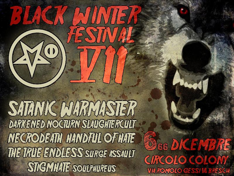BLACK WINTER FEST: sabato 6 dicembre a Brescia