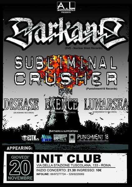 MetalWave Live-Report ::: Darkane + Subliminal Crusher + Exence + Lunarsea