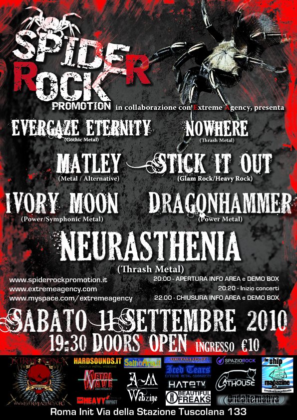 MetalWave Live-Report ::: Neurasthenia + Dragonhammer + Ivory Moon + Stick it out + Nowhere + Matley + Evergaze Ethernity