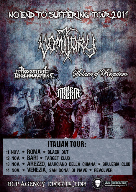 MetalWave Live-Report ::: Vomitory + Prostitute Disfigurement + Solace Of Requiem + Tales Of Deliria