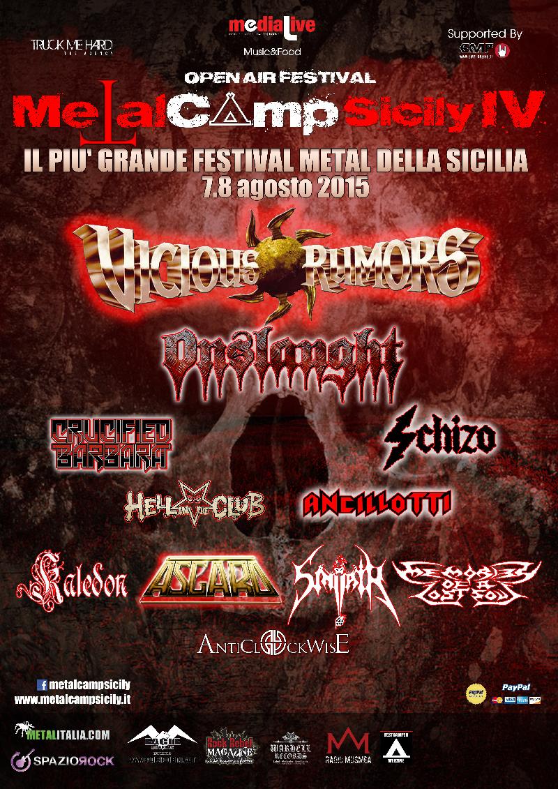 METALCAMP SICILY: Vicious Rumors e altre tre band annunciate