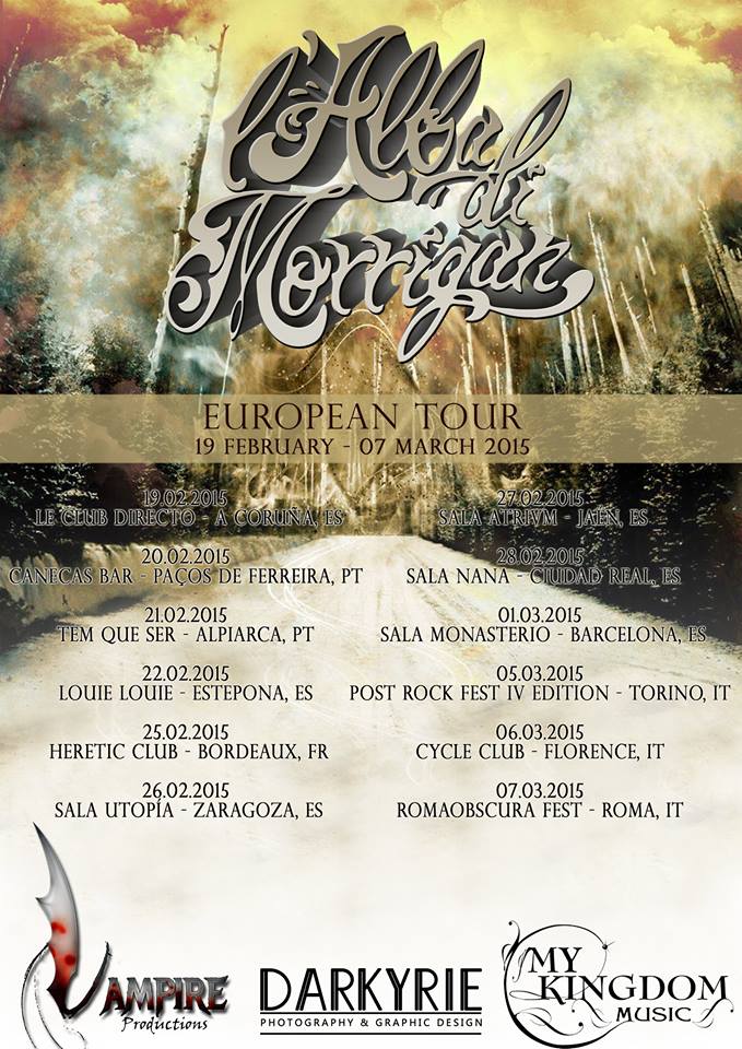 L'ALBA DI MORRIGAN: tour europeo alle porte