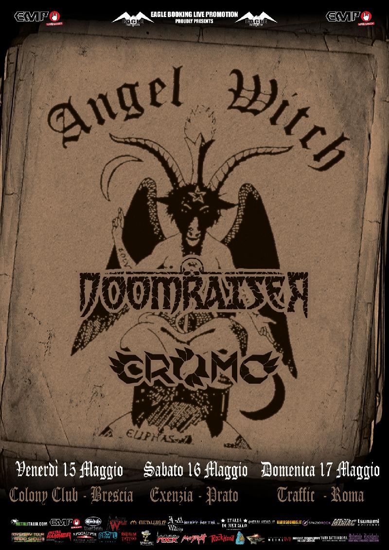 DOOMRAISER e CROMO: supporting-act per gli ANGEL WITCH