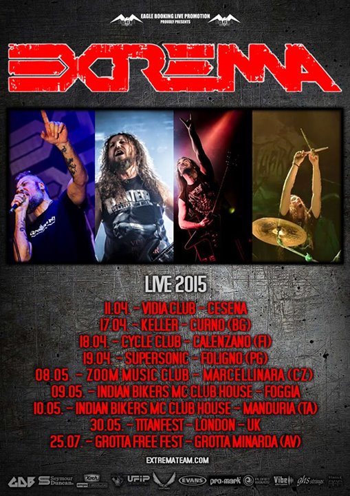 EXTREMA: al TITANFEST di Londra e altre date in Italia
