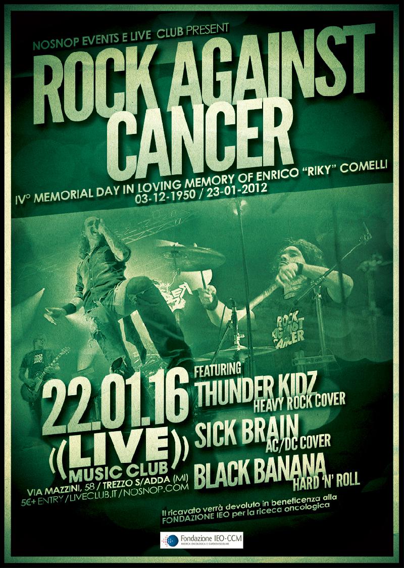 ROCK AGAINST CANCER: quarta edizione al Live Club