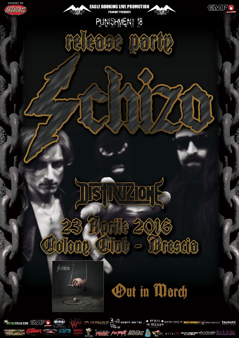 SCHIZO: il primo ospite del release party a Brescia