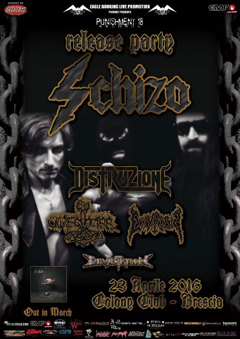 SCHIZO: i dettagli del release party di stasera a Brescia