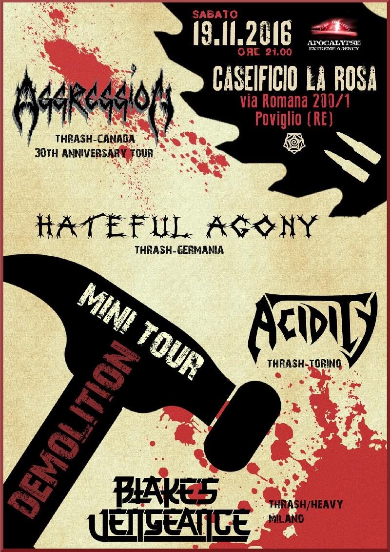 DEMOLITION MINI TOUR: gli orari della data di Reggio Emilia