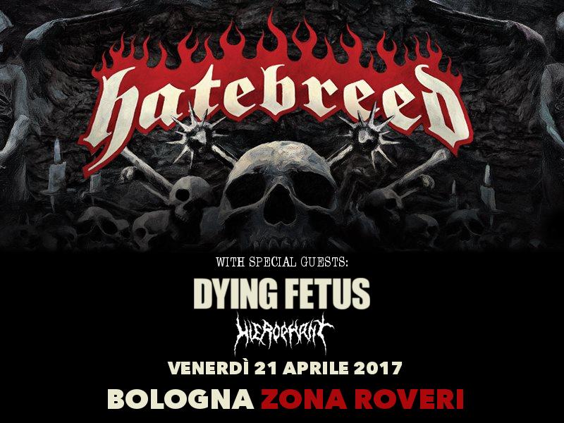 HIEROPHANT: openers della data italiana degli HATEBREED