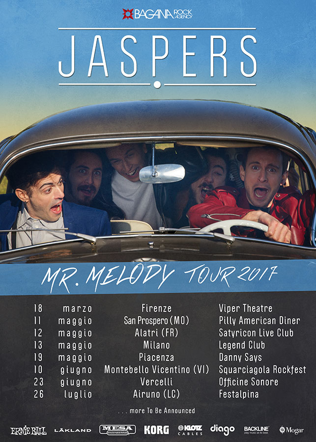 JASPERS: due nuove date a giugno per il Mr. Melody Tour