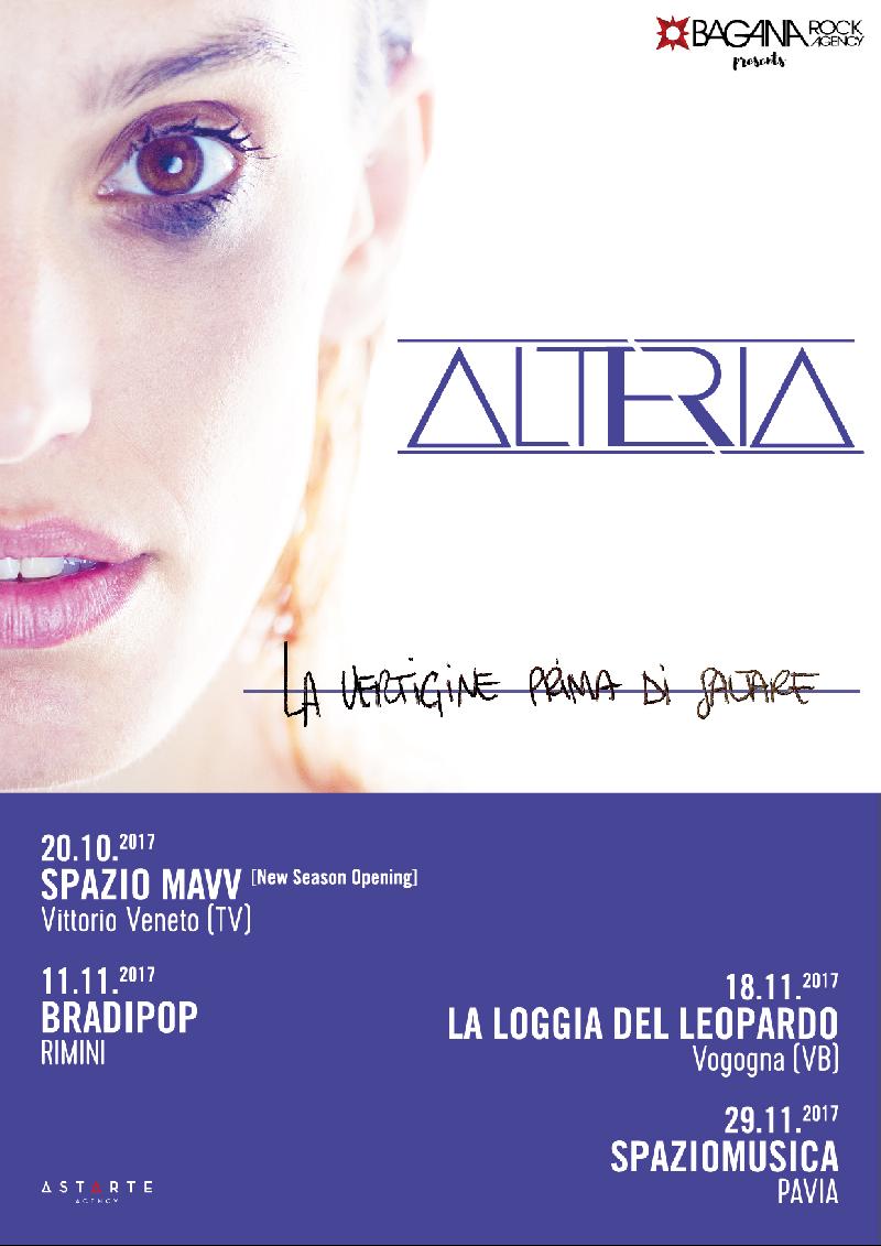 ALTERIA: le prime date live a supporto del nuovo album