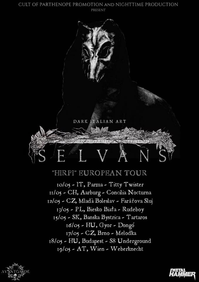 SELVANS: "Hirpi European Tour" a Maggio 2018