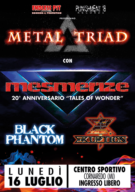METAL TRIAD 2018: i dettagli della serata