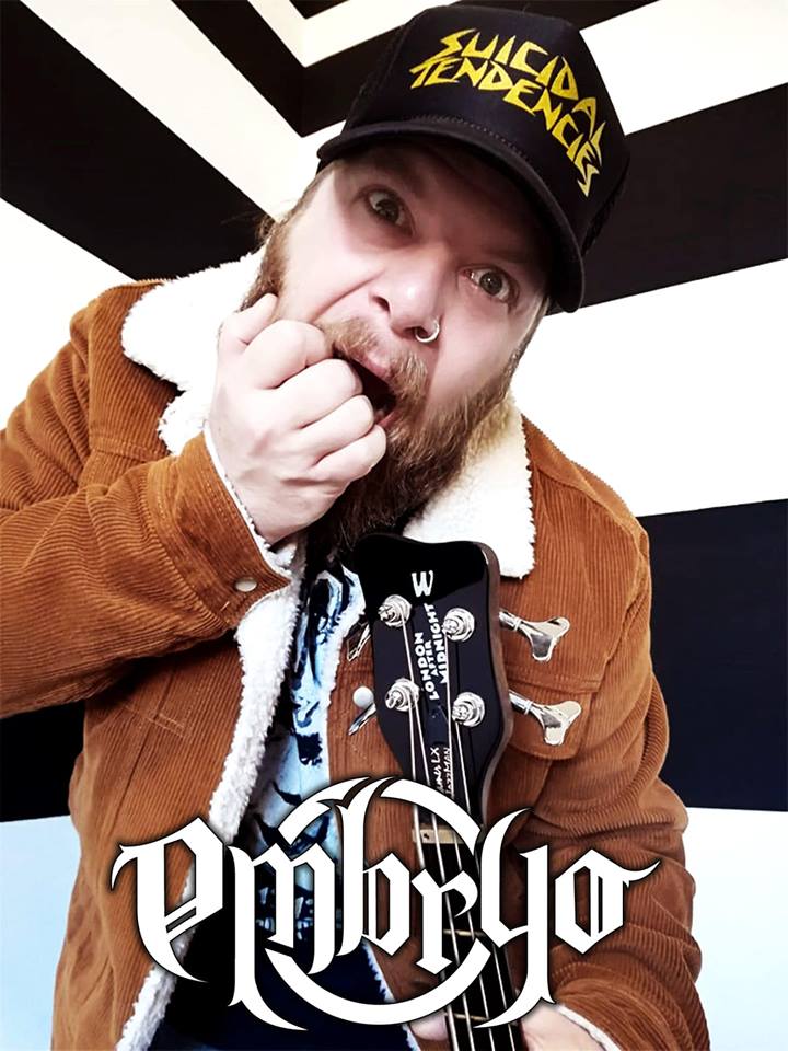 EMBRYO: il bassista dei Destrage Gabriel Pignata suonerà nei prossimi concerti