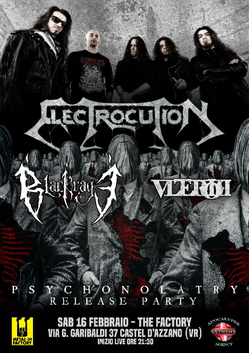 ELECTROCUTION: il release party a Verona del nuovo album "Psychonolatry"