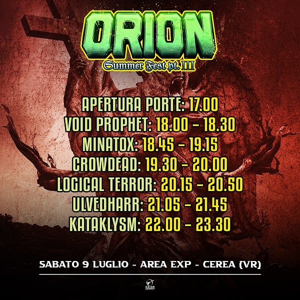 ORION SUMMER FEST: gli orari della terza edizione