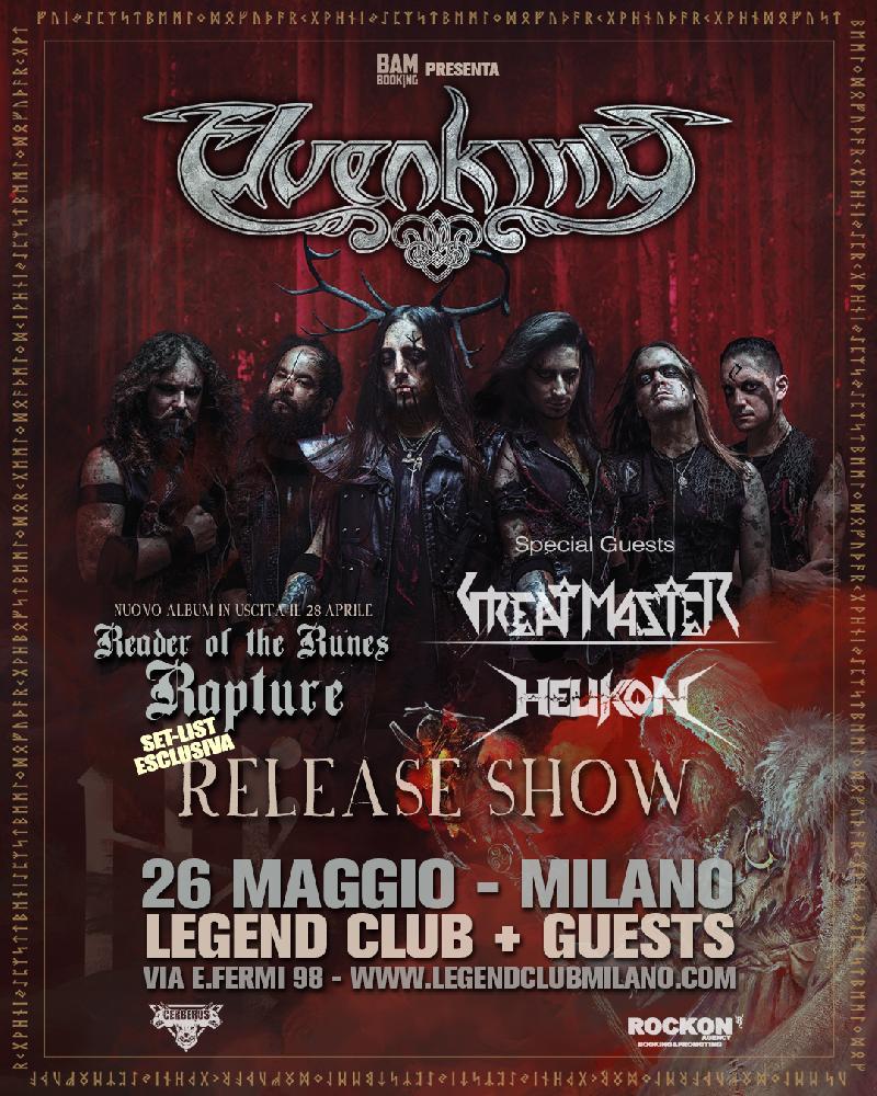 ELVENKING: set-list esclusiva e orari ufficiali della data al Legend Club di Milano
