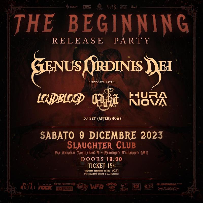 GENUS ORDINIS DEI: annunciano il Release Party di ''The Beginning''