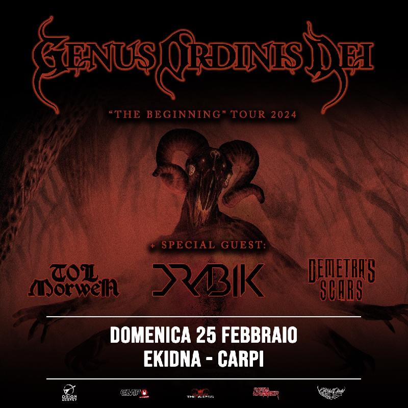 GENUS ORDINIS DEI: i dettagli del live a Modena