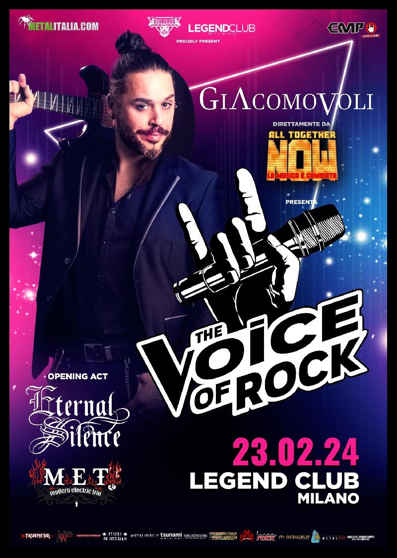 GIACOMO VOLI (RHAPSODY OF FIRE): gli orari della data al Legend di Milano con il progetto ''The Voice of Rock''
