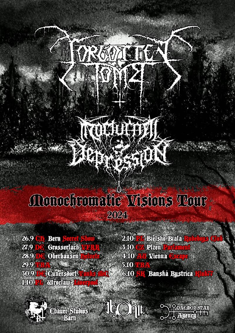 FORGOTTEN TOMB: annunciano il tour europeo autunnale