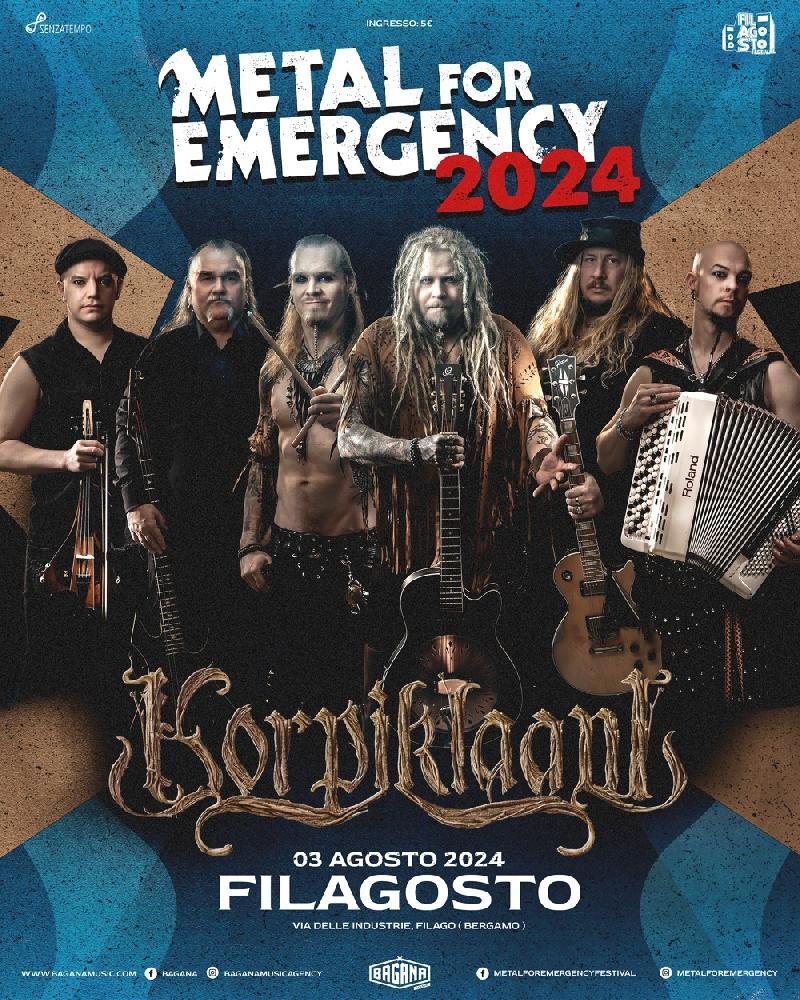 METAL FOR EMERGENCY 2024: KORPIKLAANI Headliner della prima giornata