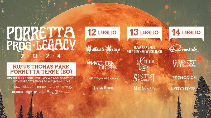 PORRETTA PROG LEGACY: orari delle tre giornate