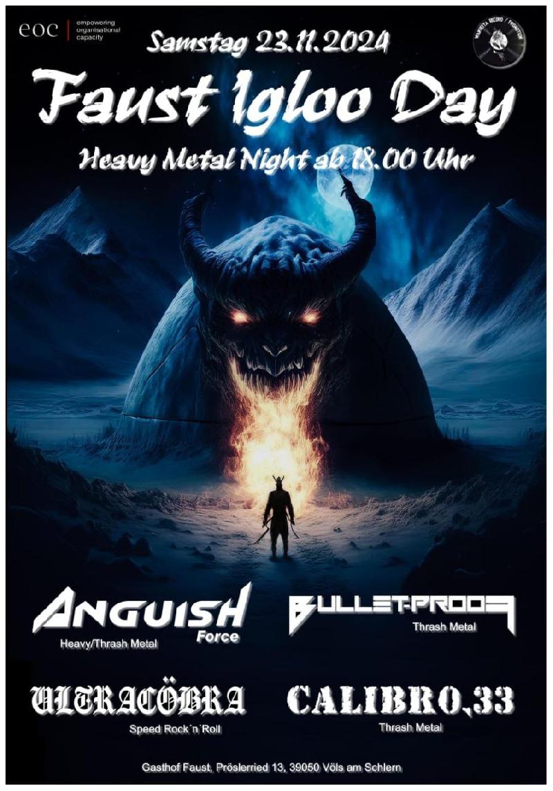 FAUST IGLOO DAY: il Festival Metal torna in versione invernale