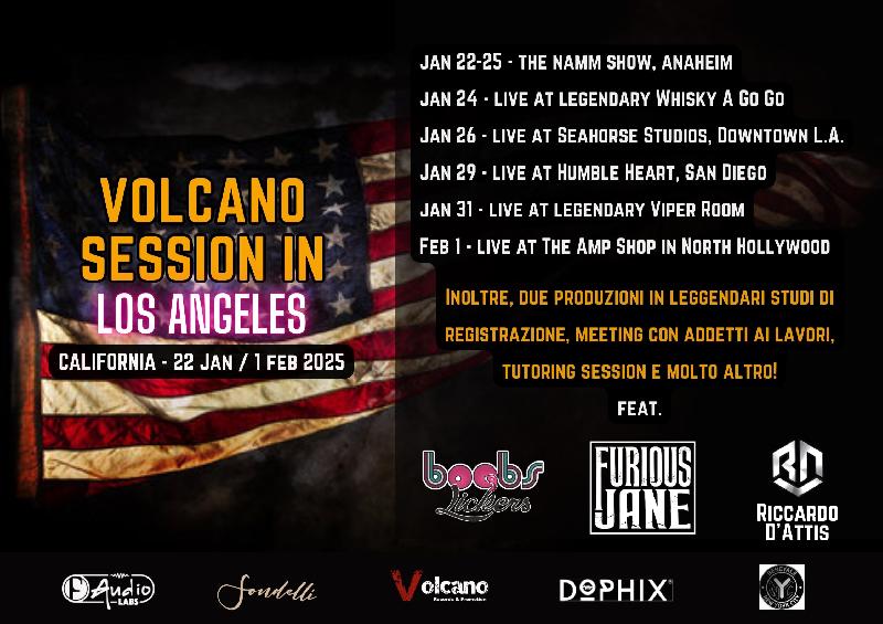 VOLCANO RECORDS: Tour in California per le band del roster