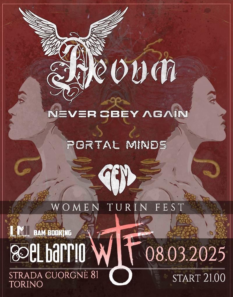 NEVER OBEY AGAIN: confermati al Women's Turin Fest