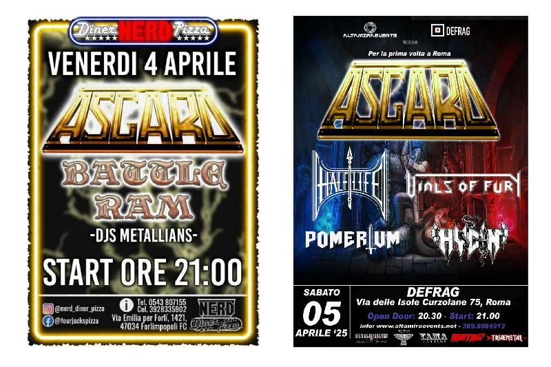 ASGARD: due nuove date in Italia