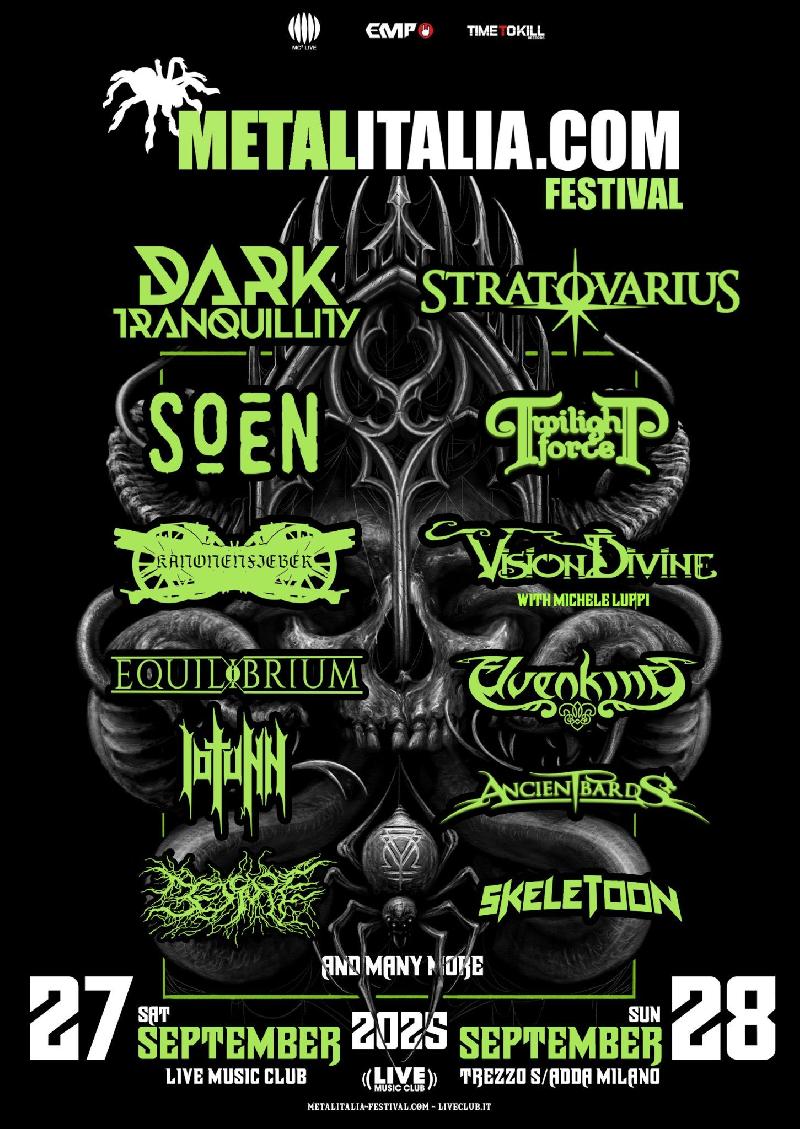 METALITALIA FESTIVAL 2025: confermati KANONENFIEBER, VISION DIVINE con Michele Luppi e altri