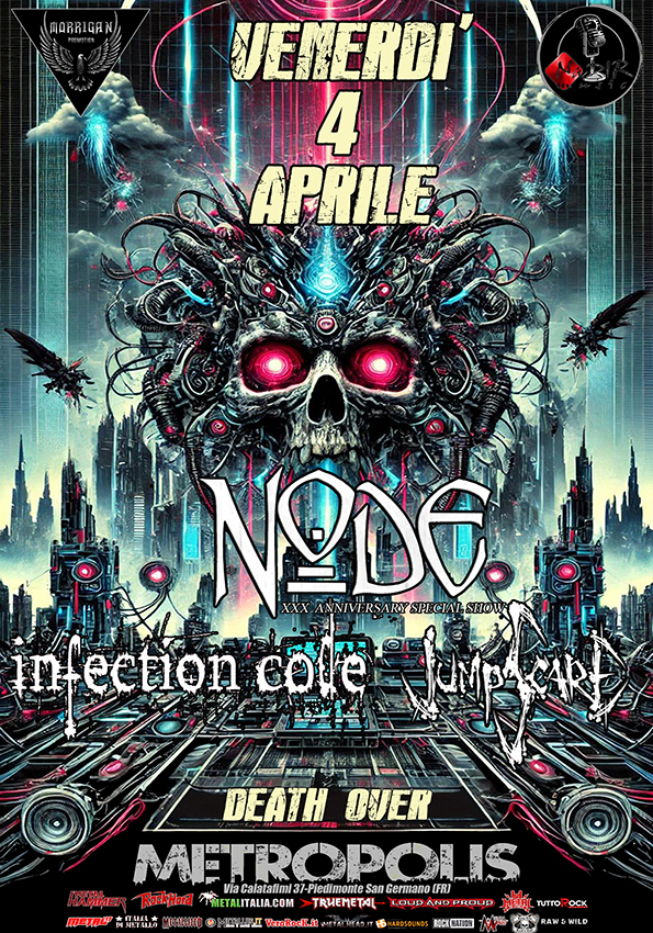 DEATH OVER METROPOLIS: i NODE sul palco del Metropolis