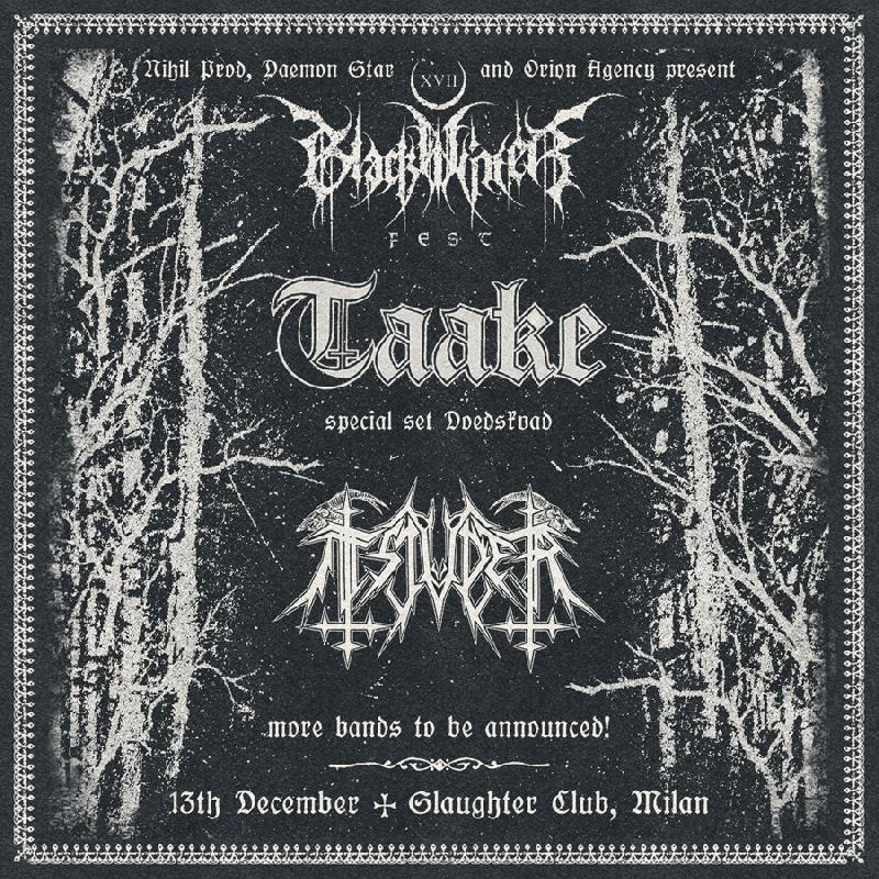 BLACK WINTER FEST 2025: Taake e Tsjuder live il 13 dicembre a Paderno Dugnano
