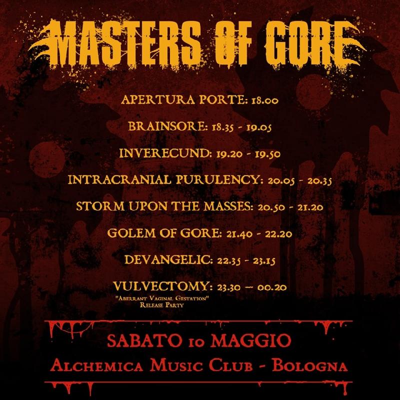 MASTERS OF GORE: gli orari ufficiali del festival a Bologna