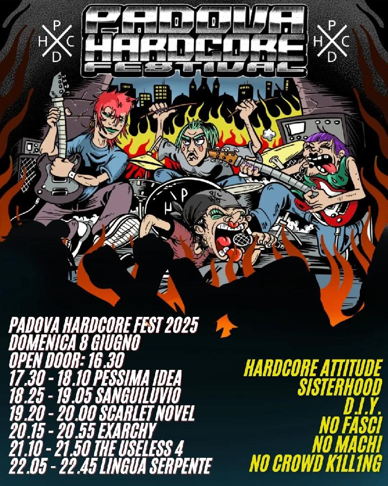 PADOVA HARDCORE FEST 2025: flyers e orari