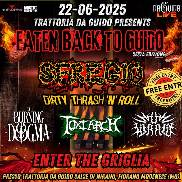 EATEN BACK TO GUIDO: i dettagli della sesta edizione