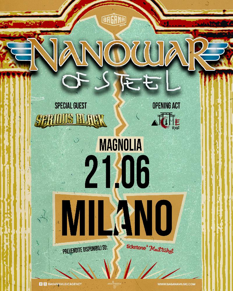 NANOWAR OF STEEL: lineup completa annunciata per la data Milanese