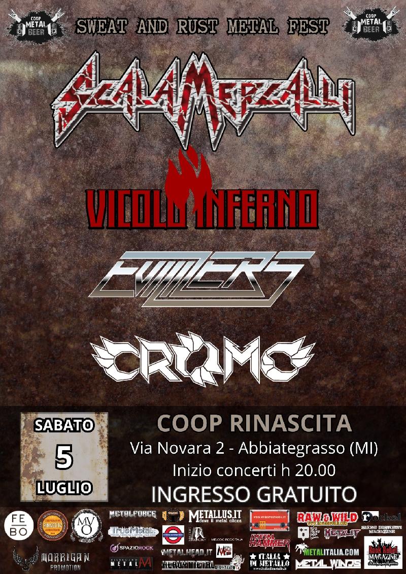 SWEAT AND RUST METAL FEST: il prossimo appuntamento al Coop Metal Beer