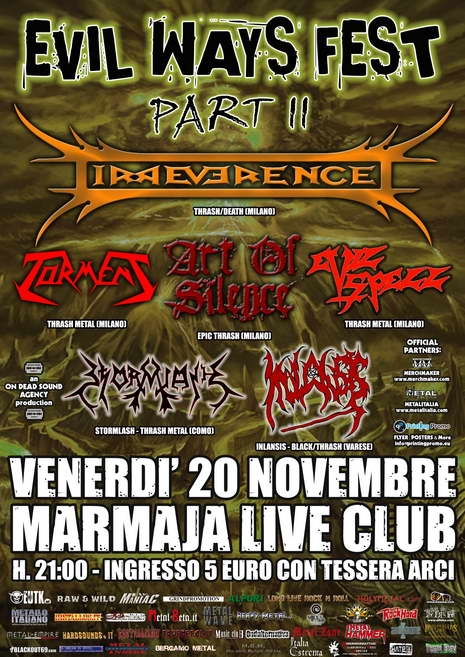 In arrivo il EVIL WAYS FEST - Pt. II