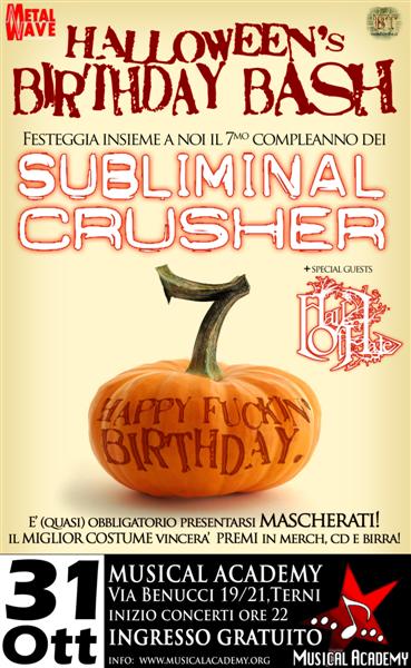 SUBLIMINAL CRUSHER: nuovi video pubblicati ed intervista radiofonica